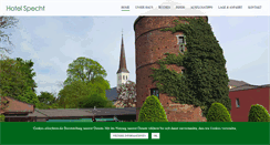 Desktop Screenshot of hotelspecht.de